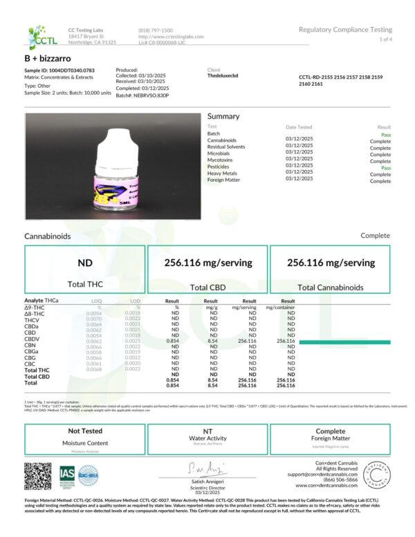 B Plus (Bizarro)  E-liquid-5ml - Image 2